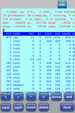 iPhone connected to a Server