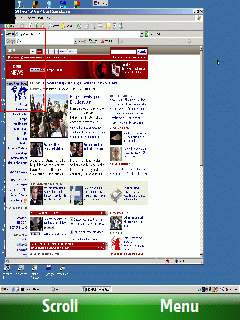 Mocha VNC in session with a Windows XP PC