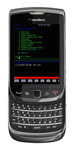 Mocha TN5250 for Blackberry