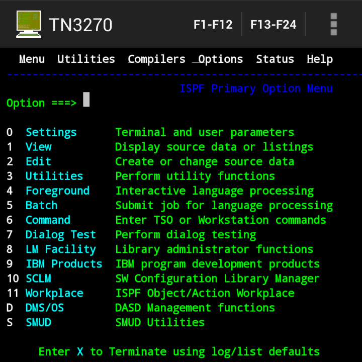 Q10 connected to an IBM mainframe