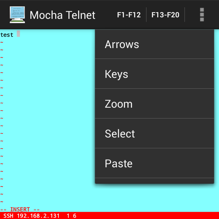 Q10 connected to an UNIX Server