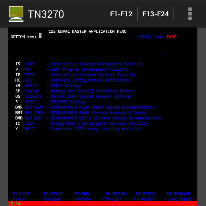 Q10 connected to an an IBM mainframe