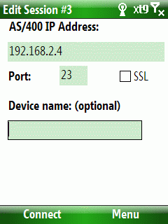 tn5250 device name
